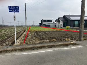 河内郡上三川町上郷、土地の画像です