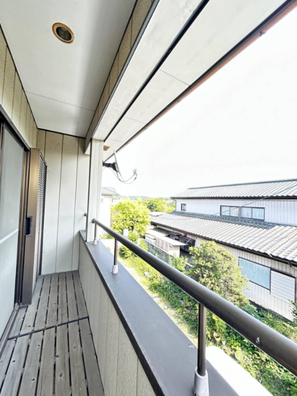真岡市西田井、中古一戸建てのバルコニー画像です