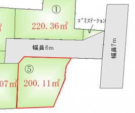真岡市台町、土地の間取り画像です