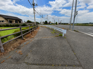 芳賀郡芳賀町大字祖母井、中古一戸建ての前面道路を含む現地写真画像です