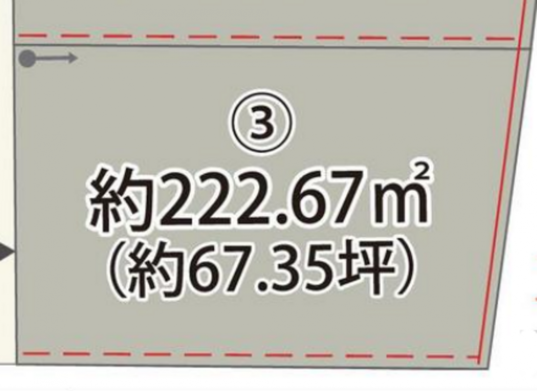 真岡市熊倉町、土地の間取り画像です