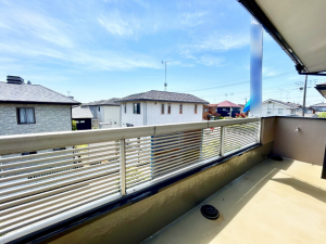 真岡市高勢町、中古一戸建てのバルコニー画像です