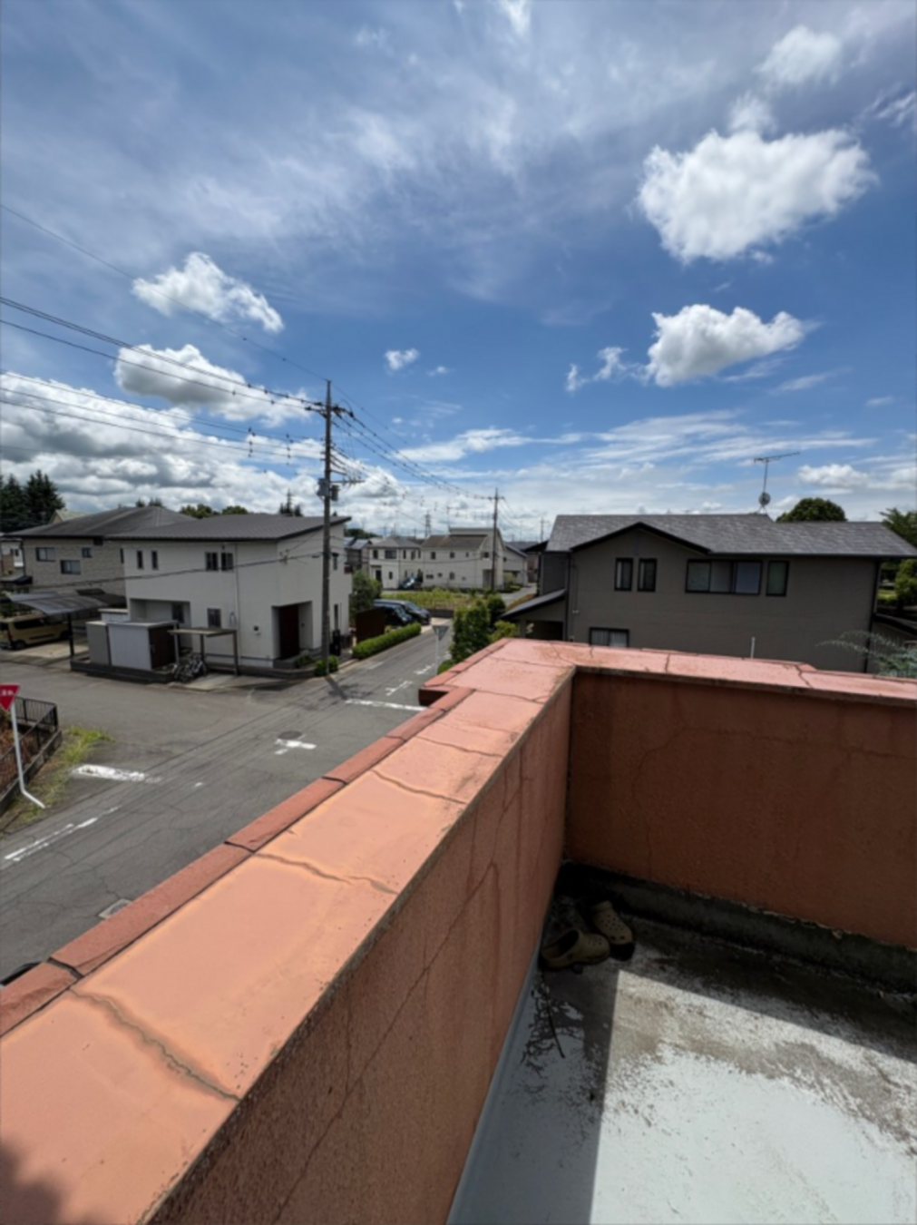 真岡市大谷新町、中古一戸建てのバルコニー画像です