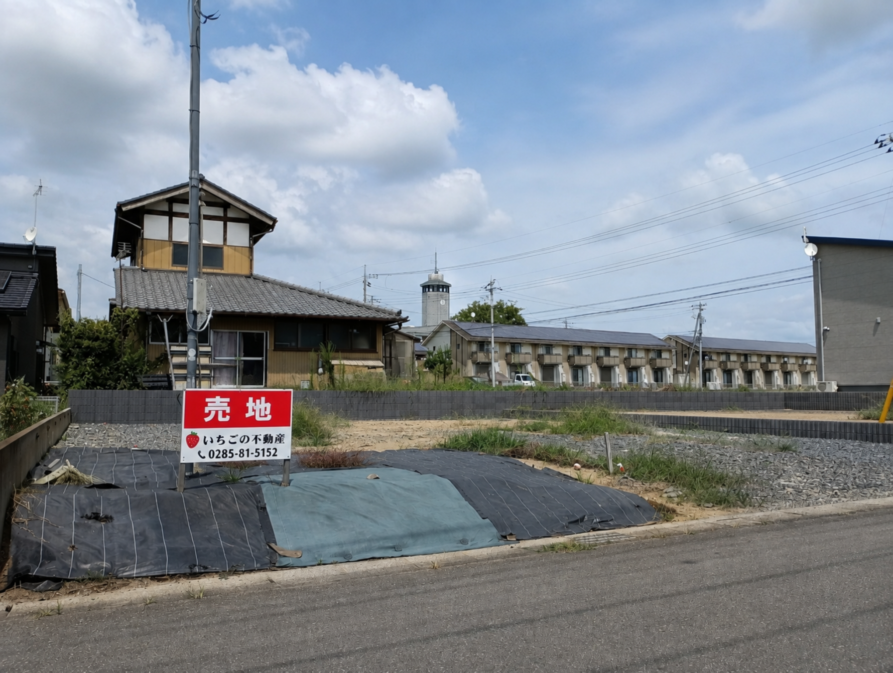真岡市久下田、土地の画像です