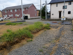 真岡市久下田、土地の画像です