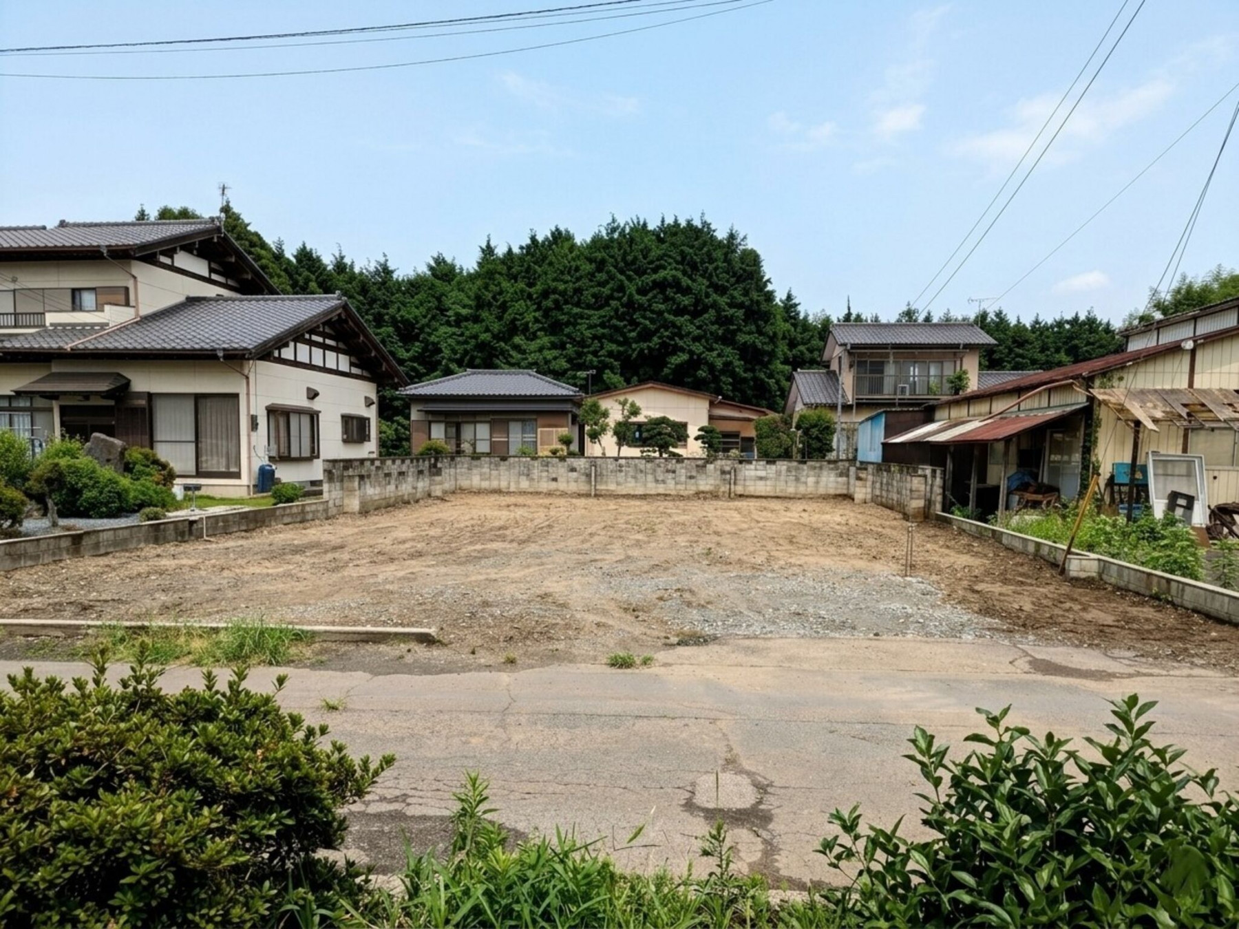 芳賀郡益子町大字大沢、土地の画像です