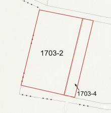 芳賀郡益子町大字大沢、土地の間取り画像です