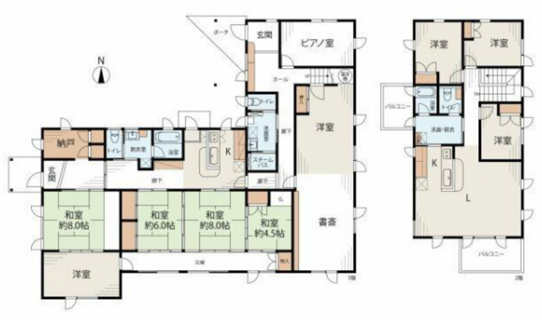 芳賀郡益子町大字七井、中古一戸建ての間取り画像です