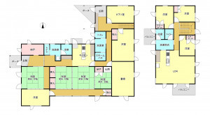 芳賀郡益子町大字七井、中古一戸建ての間取り画像です