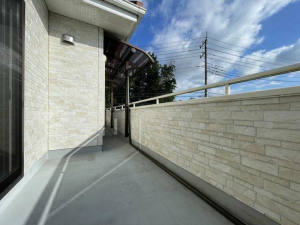 真岡市八木岡、中古一戸建てのバルコニー画像です