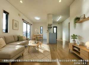 真岡市八木岡、中古一戸建ての居間画像です