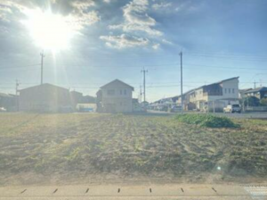 真岡市上大沼、土地の画像です