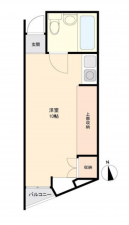 仙台市若林区新寺、収益物件/マンションの間取り画像です