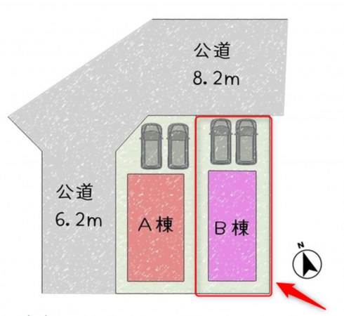 仙台市若林区沖野、新築一戸建ての画像です