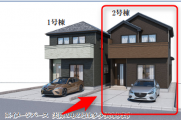 仙台市若林区遠見塚、新築一戸建ての画像です