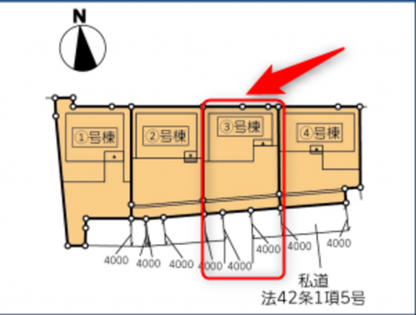 仙台市若林区遠見塚、新築一戸建ての画像です