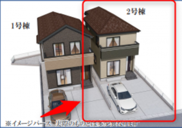 仙台市若林区遠見塚、新築一戸建ての画像です