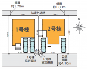 仙台市若林区沖野、新築一戸建ての画像です