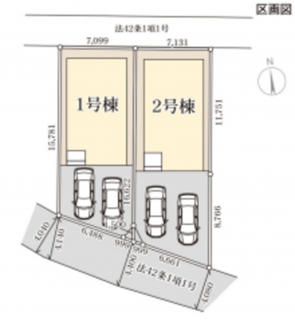 仙台市若林区沖野、新築一戸建ての画像です