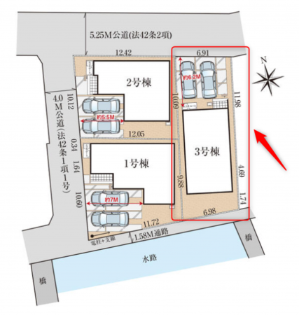 仙台市若林区南染師町、新築一戸建ての画像です