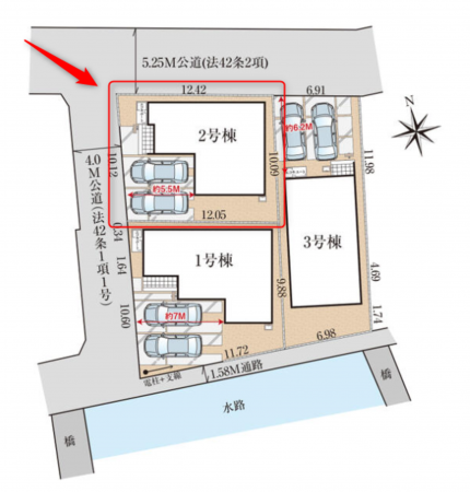 仙台市若林区南染師町、新築一戸建ての画像です