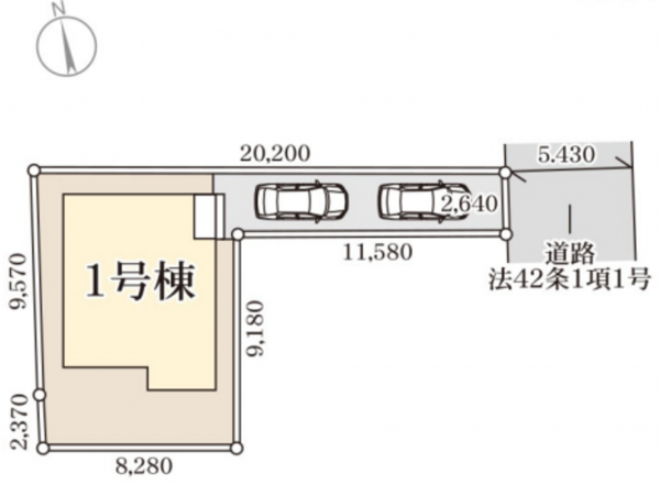 仙台市若林区八軒小路、新築一戸建ての画像です
