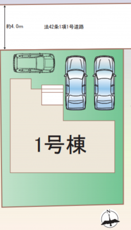 仙台市若林区霞目、新築一戸建ての画像です