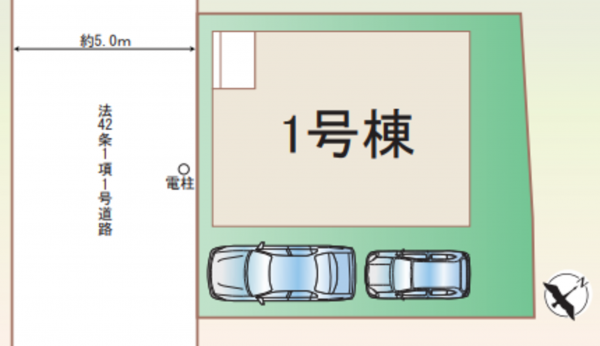 仙台市若林区連坊、新築一戸建ての画像です