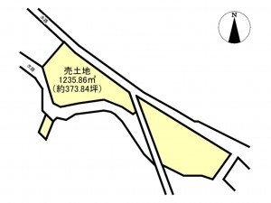 仙台市若林区沖野、土地の間取り画像です