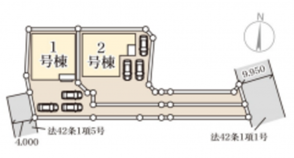 仙台市若林区沖野、新築一戸建ての画像です