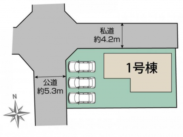 仙台市若林区沖野、新築一戸建ての画像です
