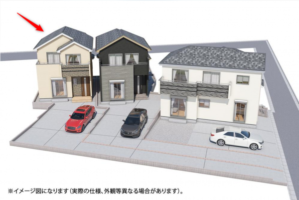 仙台市若林区遠見塚、新築一戸建ての画像です