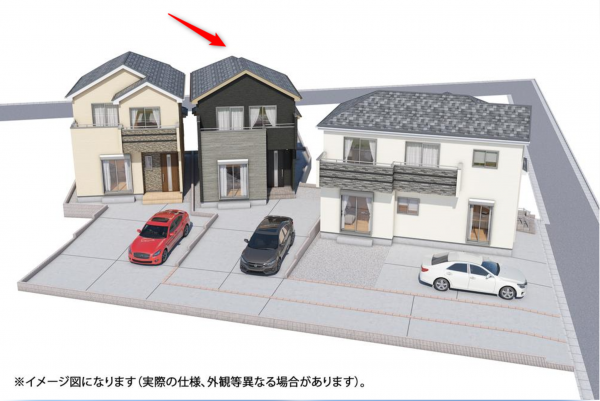 仙台市若林区遠見塚、新築一戸建ての画像です