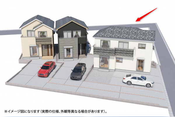 仙台市若林区遠見塚、新築一戸建ての画像です