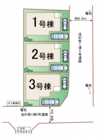仙台市若林区若林、新築一戸建ての画像です