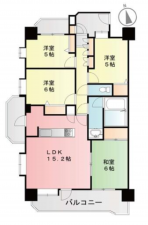 仙台市若林区大和町、マンションの間取り画像です