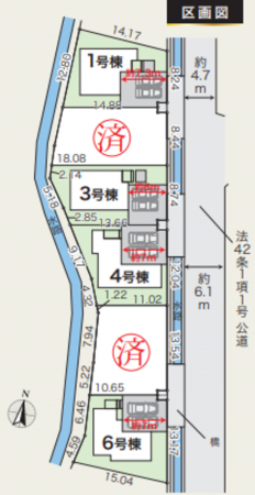 仙台市若林区沖野、新築一戸建ての画像です