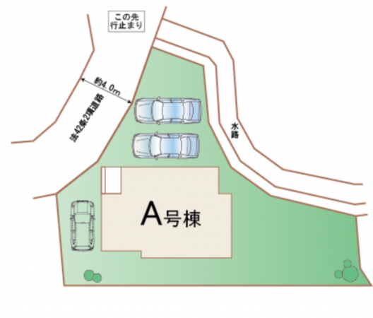 仙台市若林区霞目、新築一戸建ての画像です