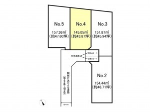 仙台市若林区上飯田、土地の間取り画像です