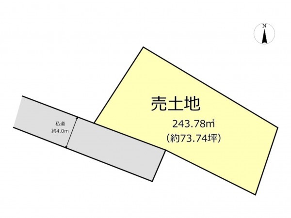 仙台市若林区若林、土地の間取り画像です