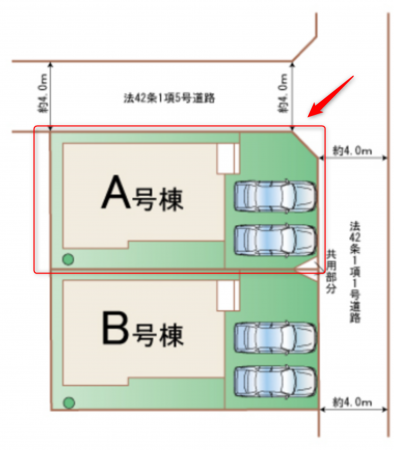 仙台市若林区霞目、新築一戸建ての画像です