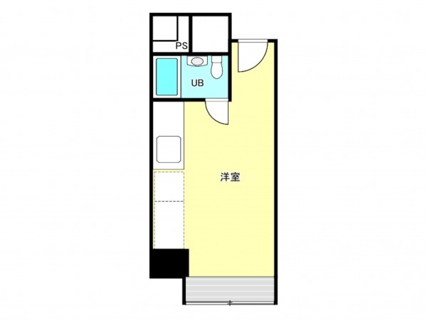 仙台市若林区土樋、収益物件/マンションの間取り画像です