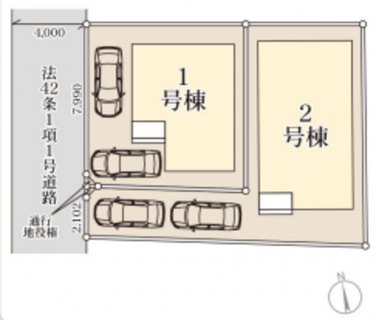 仙台市若林区六十人町、新築一戸建ての画像です