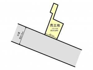 仙台市若林区土樋、土地の間取り画像です