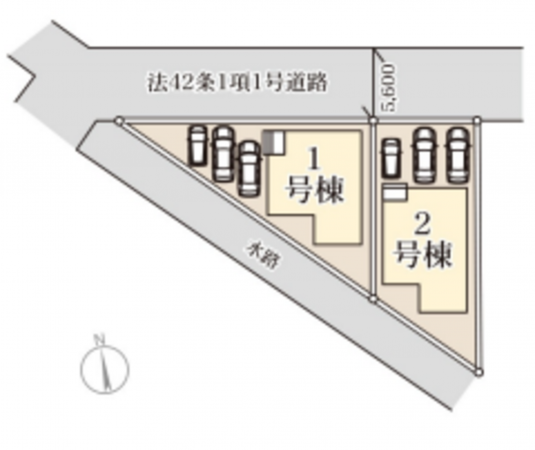 仙台市若林区沖野、新築一戸建ての画像です