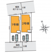 仙台市若林区上飯田、新築一戸建ての画像です