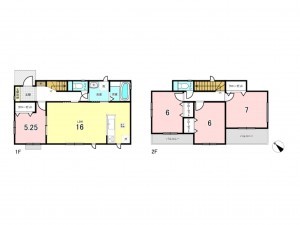 仙台市若林区若林、新築一戸建ての間取り画像です