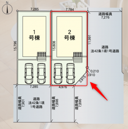 仙台市若林区沖野、新築一戸建ての画像です