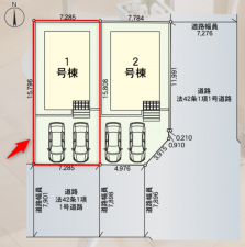 仙台市若林区沖野、新築一戸建ての画像です