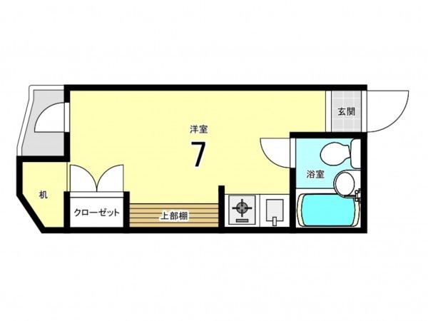 仙台市若林区新寺、収益物件/マンションの間取り画像です